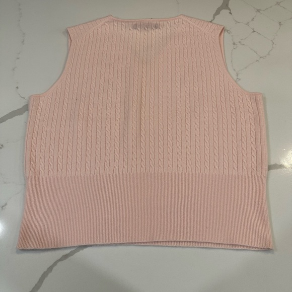 Grayson and Dunn Pink Cashmere Sweater Vest - Picture 3 of 5
